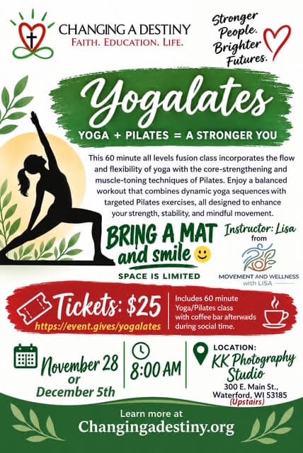 Yogalates Fundraiser ~ Yoga + Pilates Class